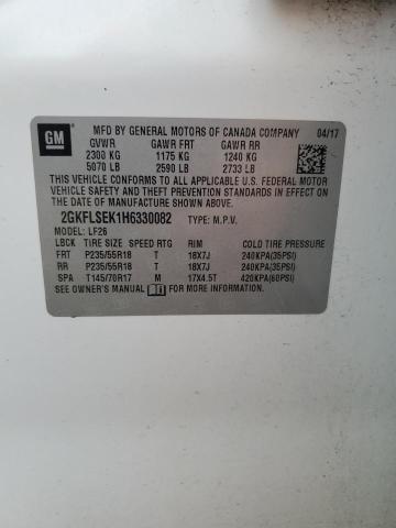 2017 GMC TERRAIN SL 2GKFLSEK1H6330082