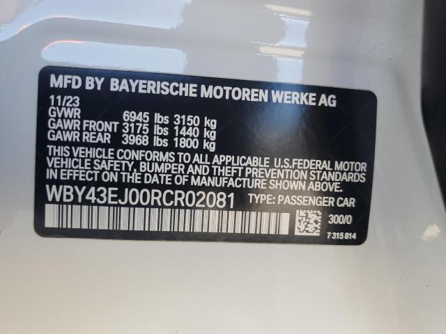 2024 BMW I7 EDRIVE5 WBY43EJ00RCR02081