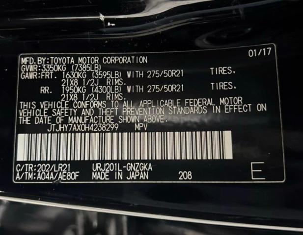 jtjhy7ax0h4238299 - 2017 Lexus lx570 570 - #63145605