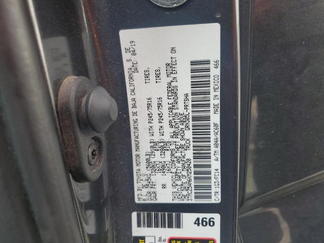 2019 TOYOTA TACOMA DOU 3TMCZ5AN6KM250420