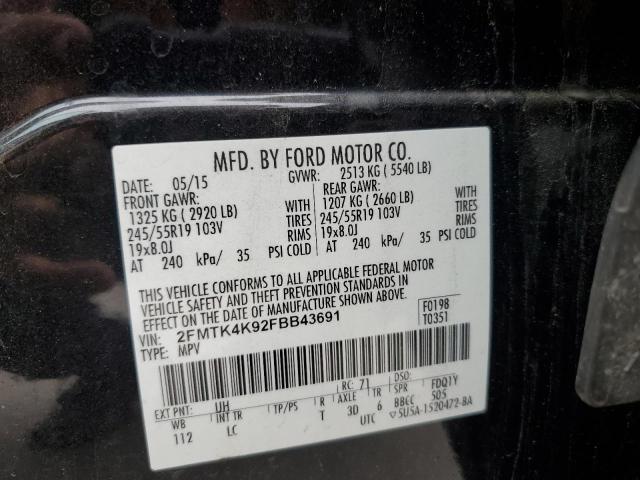 2015 FORD EDGE TITAN - 2FMTK4K92FBB43691