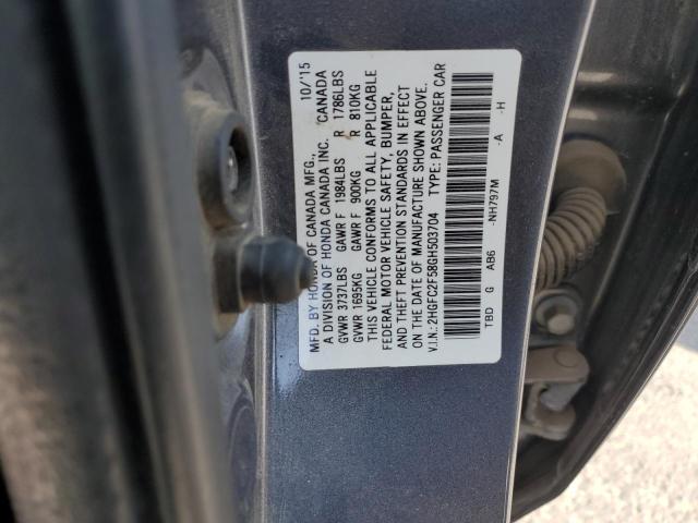 2016 HONDA CIVIC LX - 2HGFC2F58GH503704