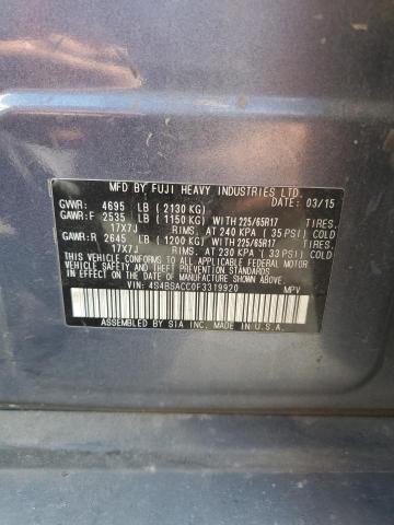 2015 SUBARU OUTBACK 2. - 4S4BSACC0F3319920