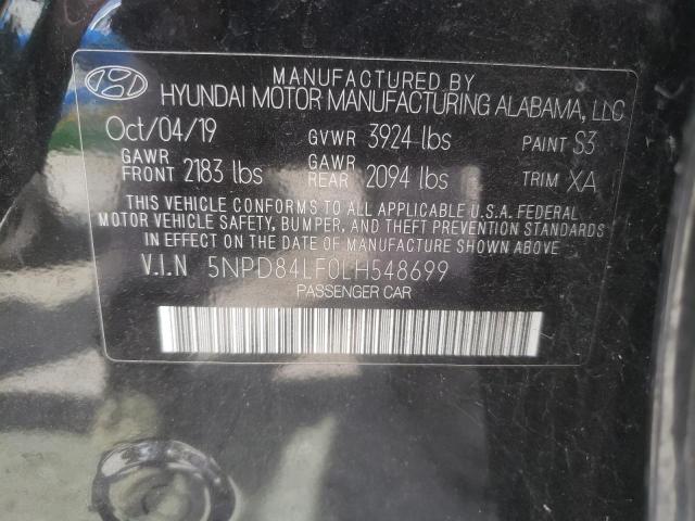 2020 HYUNDAI ELANTRA SE 5NPD84LF0LH548699
