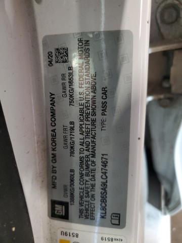 2020 CHEVROLET SPARK LS KL8CB6SA9LC474671