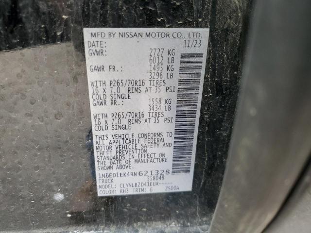 2024 NISSAN FRONTIER S - 1N6ED1EK4RN621328