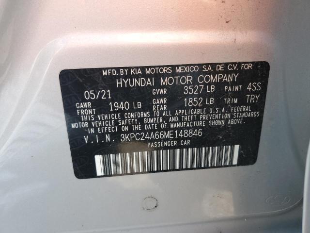 2021 HYUNDAI ACCENT SE 3KPC24A66ME148846