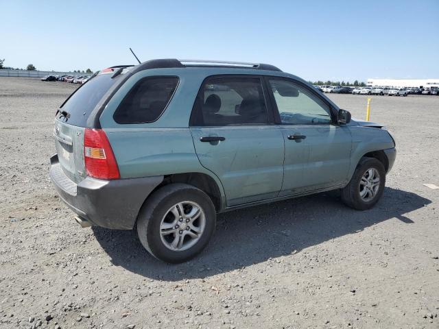KIA SPORTAGE E 2007 green  gas KNDJF723977430582 photo #4