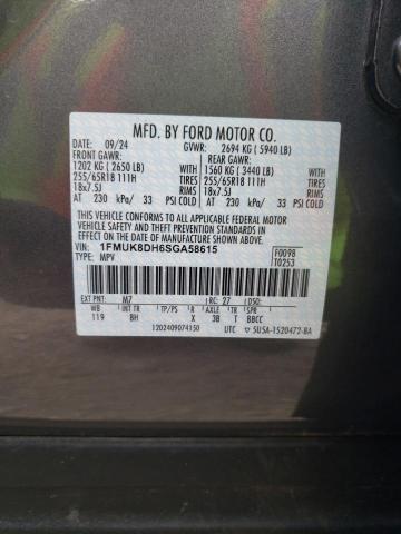 2025 FORD EXPLORER A 1FMUK8DH6SGA58615