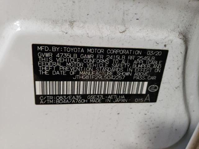 2020 LEXUS IS 300 F S JTHG81F29L5042257