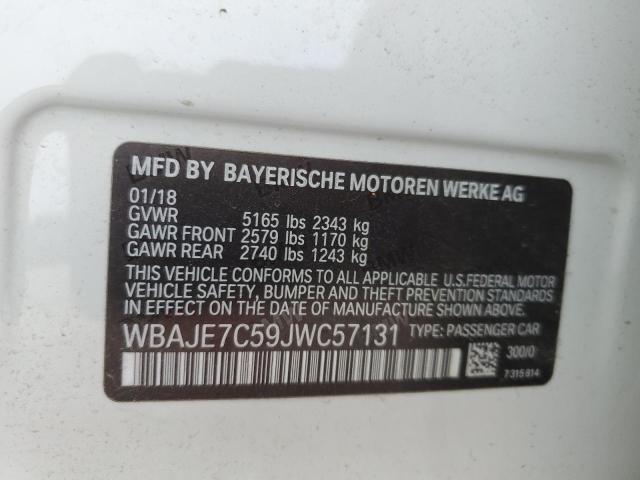 2018 BMW 540 XI WBAJE7C59JWC57131