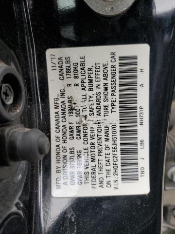2018 HONDA CIVIC LX - 2HGFC2F56JH510707