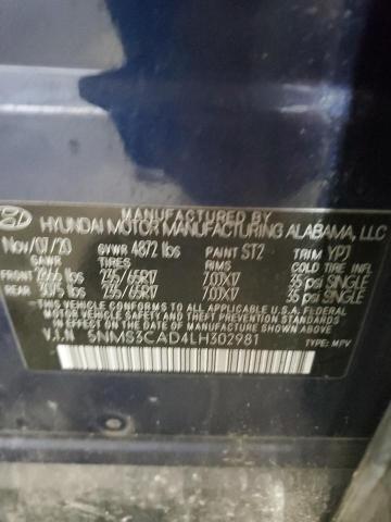 2020 HYUNDAI SANTA FE S - 5NMS3CAD4LH302981