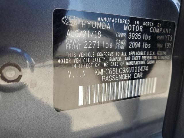 2019 HYUNDAI IONIQ BLUE KMHC65LC9KU111474