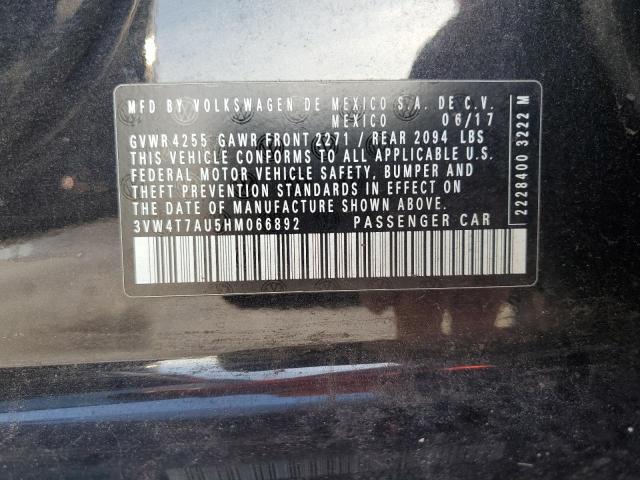 2017 VOLKSWAGEN GTI S 3VW4T7AU5HM066892