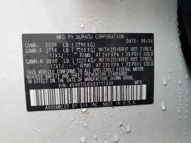2025 SUBARU OUTBACK WI - 4S4BTGUD0S3117998