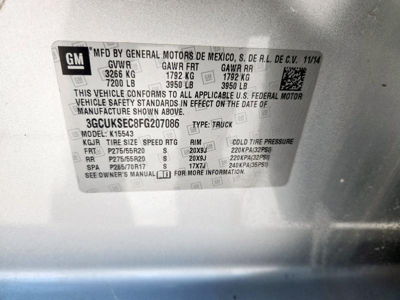 2015 CHEVROLET SILVERADO #3185810384