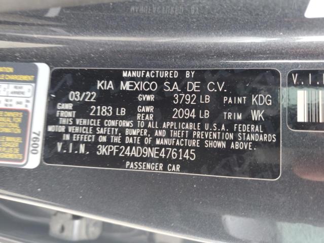 2022 KIA FORTE FE - 3KPF24AD9NE476145