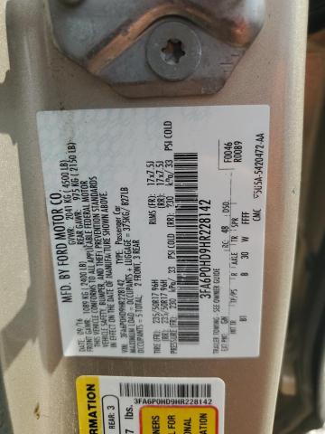 2017 FORD FUSION SE 3FA6P0HD9HR228142