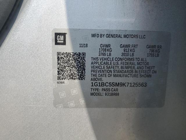 2019 CHEVROLET CRUZE LS - 1G1BC5SM9K7125563