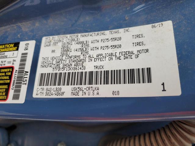 2019 TOYOTA TUNDRA DOU 5TFBY5F13KX861438