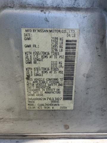 2018 NISSAN FRONTIER S 1N6AD0ER2JN761307