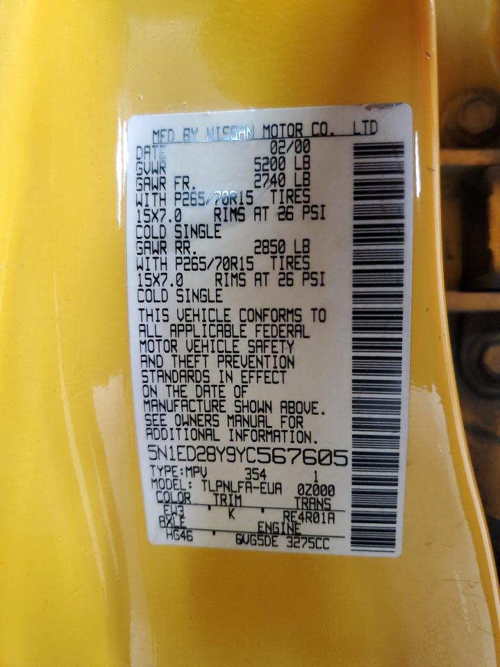 Lot #3209542100 2000 NISSAN XTERRA XE