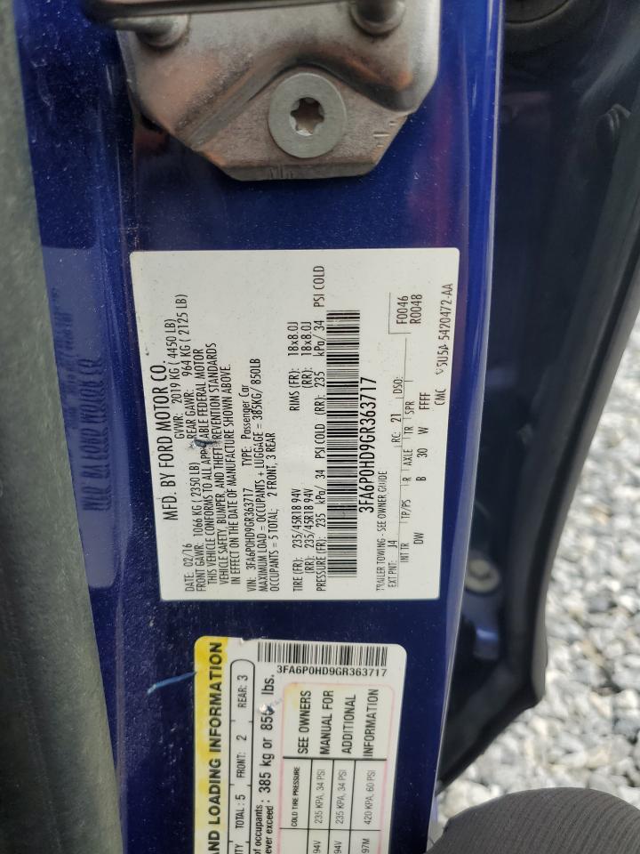Ford Fusion se 2016