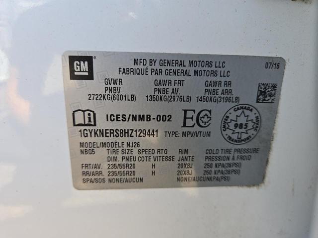 2017 CADILLAC XT5 PREMIU 1GYKNERS8HZ129441