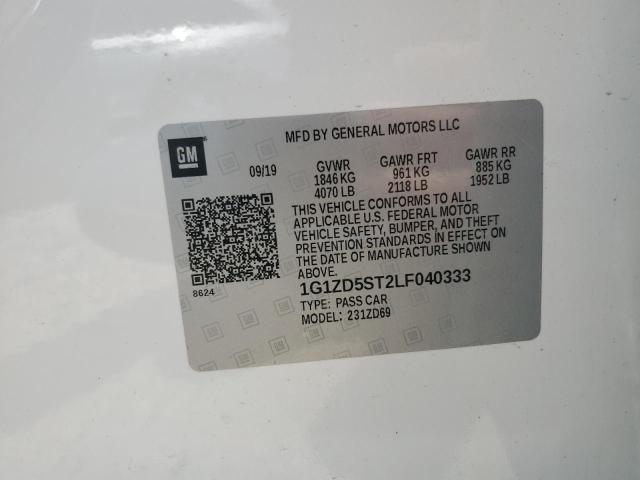 2020 CHEVROLET MALIBU LT 1G1ZD5ST2LF040333