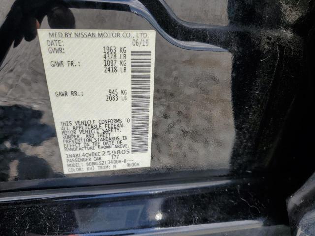 2019 NISSAN ALTIMA SR - 1N4BL4CV0KC259805