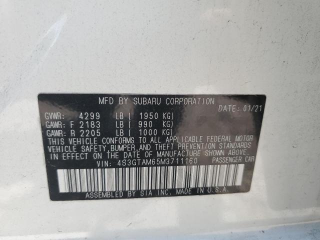 2021 SUBARU IMPREZA SP 4S3GTAM65M3711160