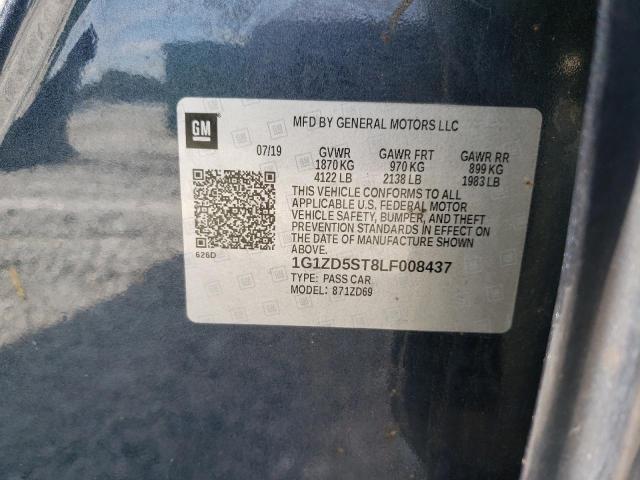 2020 CHEVROLET MALIBU LT - 1G1ZD5ST8LF008437