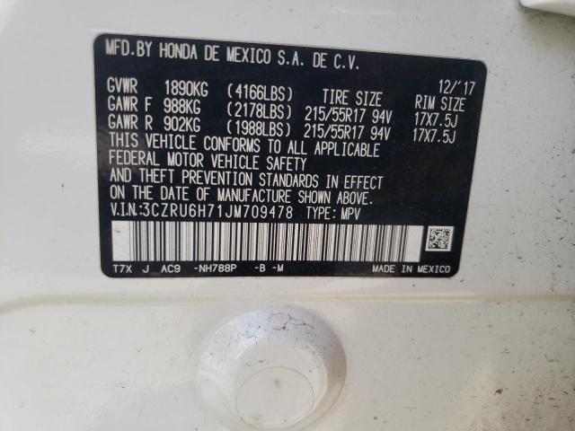 2018 HONDA HR-V EXL - 3CZRU6H71JM709478