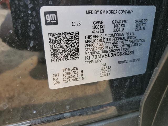 2024 CHEVROLET TRAILBLAZE KL79MVSL0RB086280