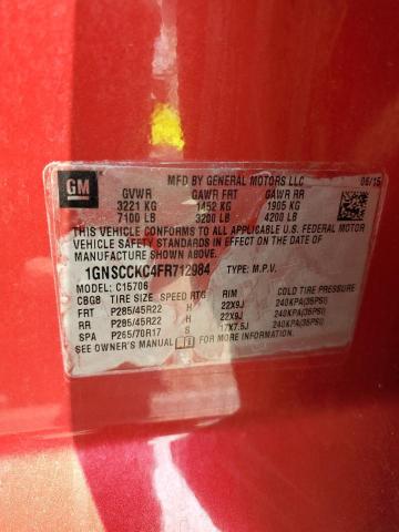 2015 CHEVROLET TAHOE C150 1GNSCCKC4FR712984