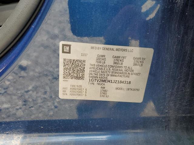 2018 GMC SIERRA K1500 SLE 1GTV2MEH1JZ184318