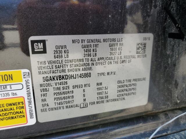2017 BUICK ENCLAVE 5GAKVBKD9HJ145860