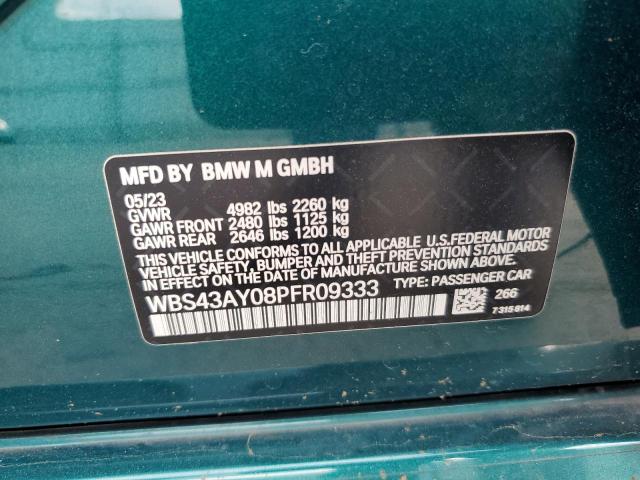 2023 BMW M3 COMPETI WBS43AY08PFR09333