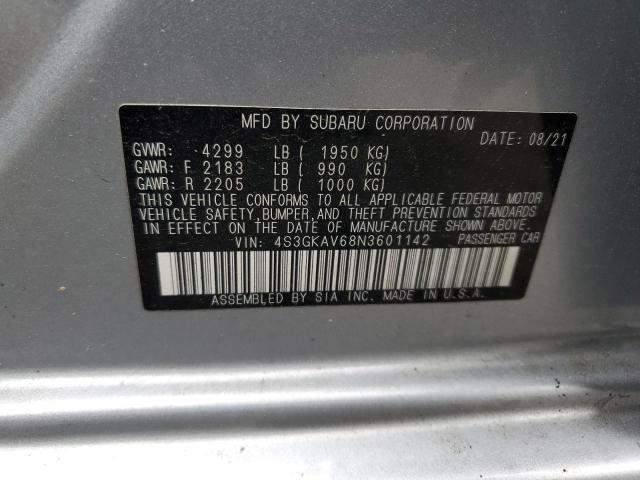 2022 SUBARU IMPREZA PR - 4S3GKAV68N3601142