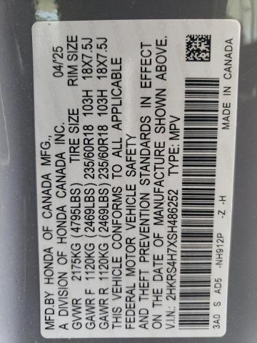 2025 HONDA CR-V EXL - 2HKRS4H7XSH486252