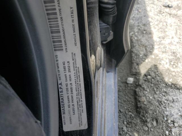 2016 MASERATI GHIBLI S ZAM57RSA0G1171326