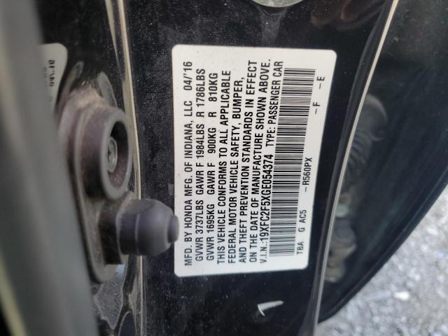 2016 HONDA CIVIC LX 19XFC2F5XGE054374