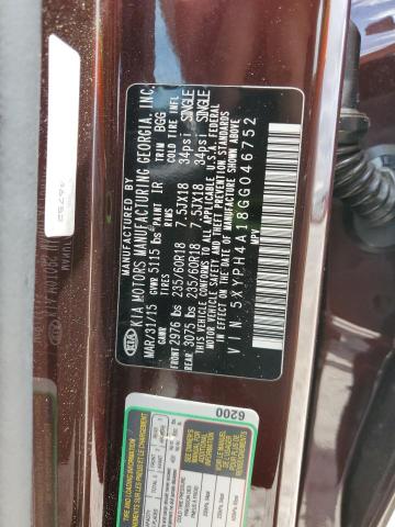 2016 KIA SORENTO EX 5XYPH4A18GG046752