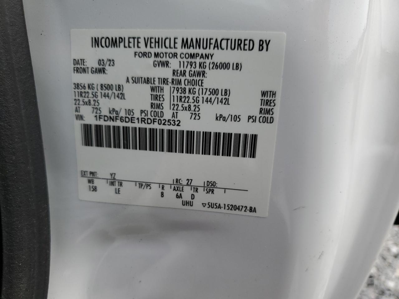 FORD F650 SUPER DUTY