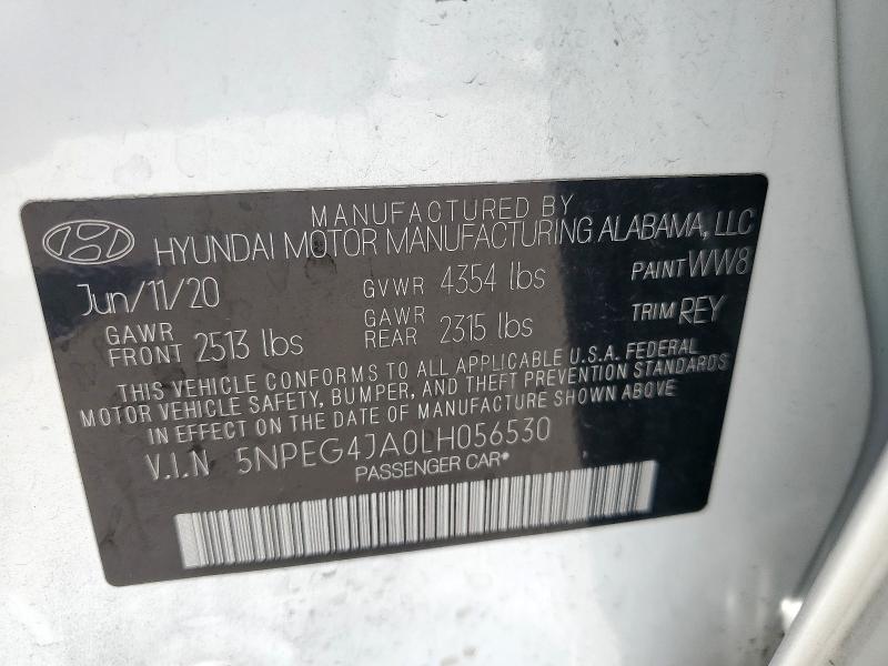 2020 HYUNDAI SONATA SE - 5NPEG4JA0LH056530