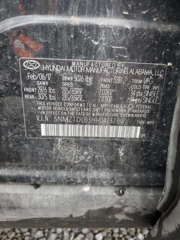 2017 HYUNDAI SANTA FE S - 5NMZTDLB3HH042323