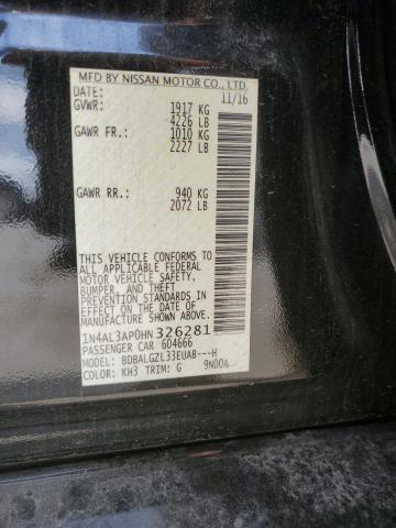 2017 NISSAN ALTIMA 2.5 - 1N4AL3AP0HN326281