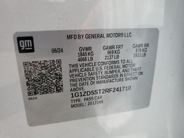 2024 CHEVROLET MALIBU LT - 1G1ZD5ST2RF241710