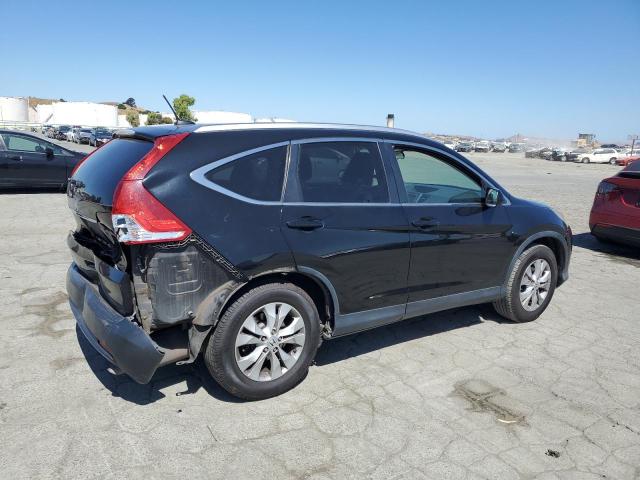 HONDA CR-V EXL 2012 black  gas JHLRM3H76CC007636 photo #4